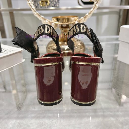 Dior 2025 early spring new Rhodes series irregular heel empty women's sandals star with the ou06g3p2 - Image 9