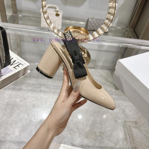 Dior 2025 early spring new Rhodes series irregular heel empty women's sandals star with the ah0ij6pj - Image 5