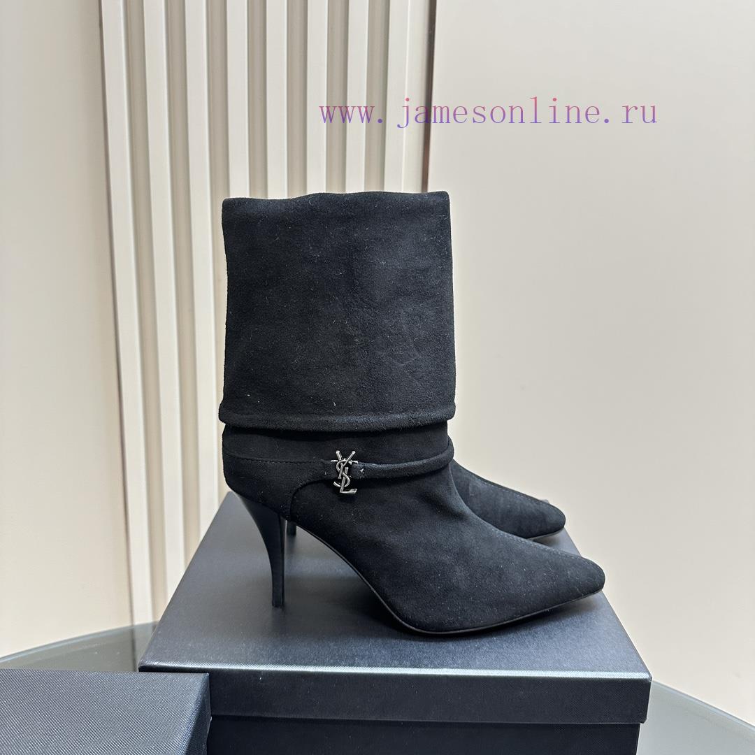 Saint Lauren YSL Saint LaurentSide zipper short boot versionThe latest autumn and winter 202qrhch22d - Image 4