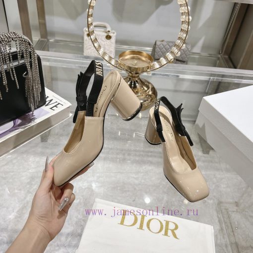Dior 2025 early spring new Rhodes series irregular heel empty women's sandals star with the ah0ij6pj - Image 6