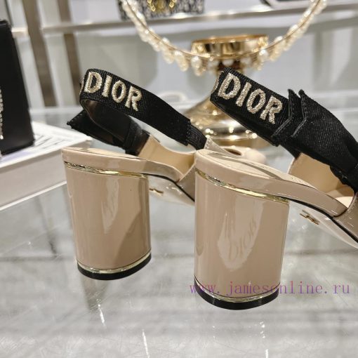 Dior 2025 early spring new Rhodes series irregular heel empty women's sandals star with the ah0ij6pj - Image 7
