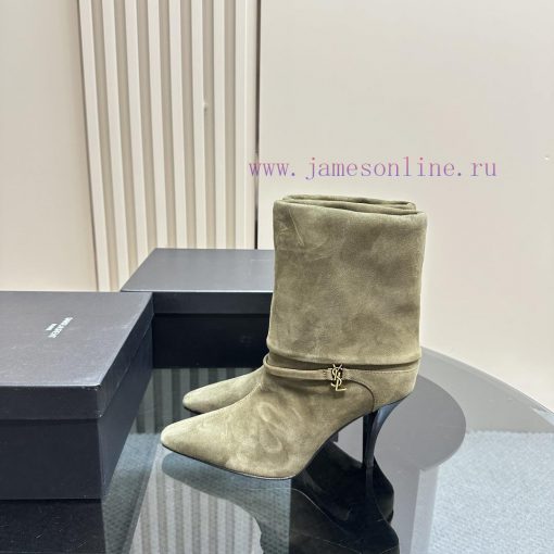 Saint Lauren YSL Saint LaurentSide zipper short boot versionThe latest autumn and winter 202ys4uo6rk - Image 2