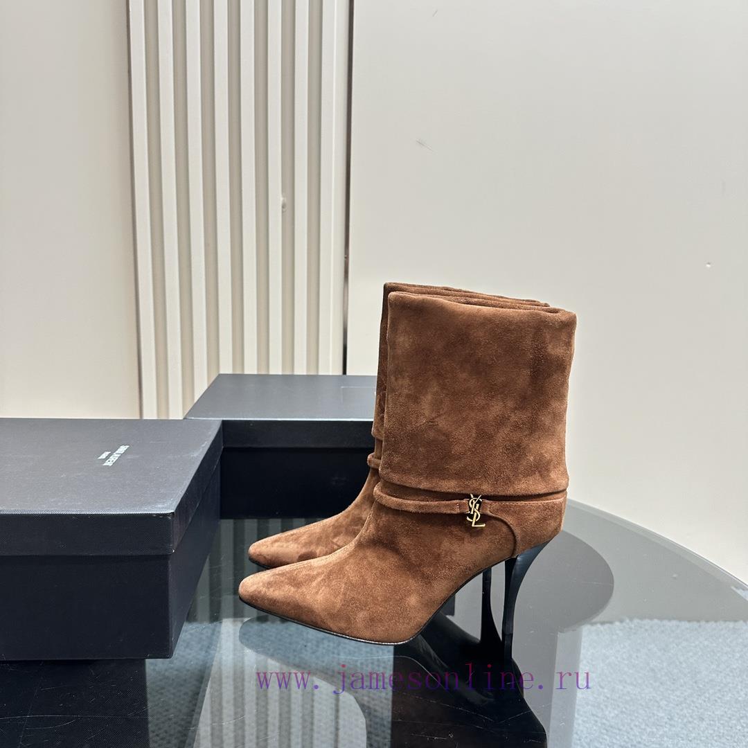 Saint Lauren YSL Saint LaurentSide zipper short boot versionThe latest autumn and winter 202jziexldb