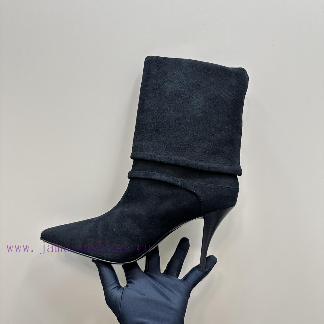 Saint Lauren YSL Saint LaurentSide zipper short boot versionThe latest autumn and winter 202qrhch22d - Image 9