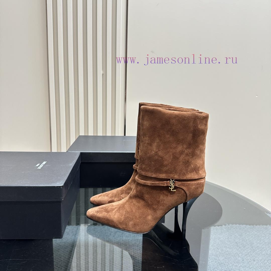Saint Lauren YSL Saint LaurentSide zipper short boot versionThe latest autumn and winter 202jziexldb - Image 2