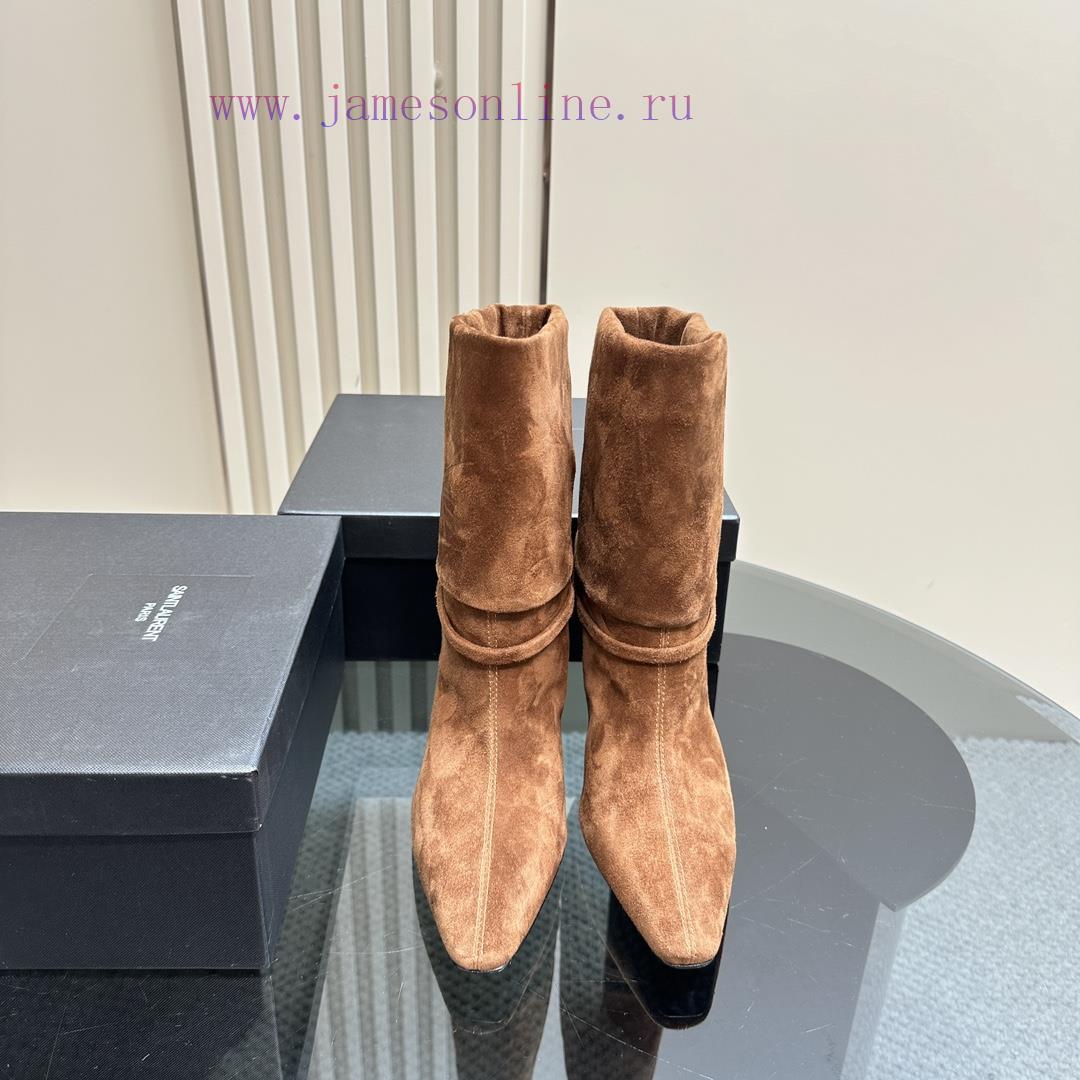 Saint Lauren YSL Saint LaurentSide zipper short boot versionThe latest autumn and winter 202jziexldb - Image 3