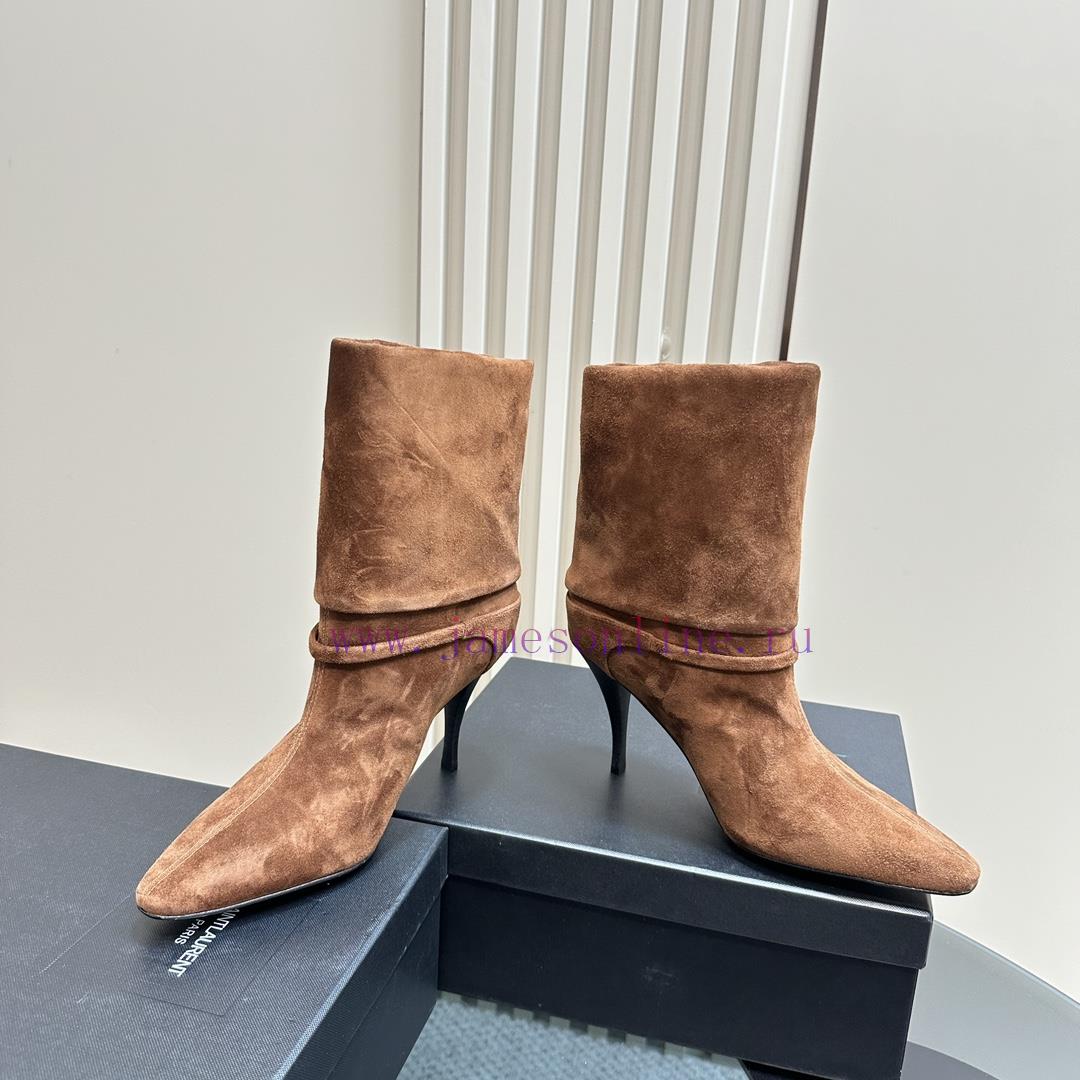 Saint Lauren YSL Saint LaurentSide zipper short boot versionThe latest autumn and winter 202jziexldb - Image 6