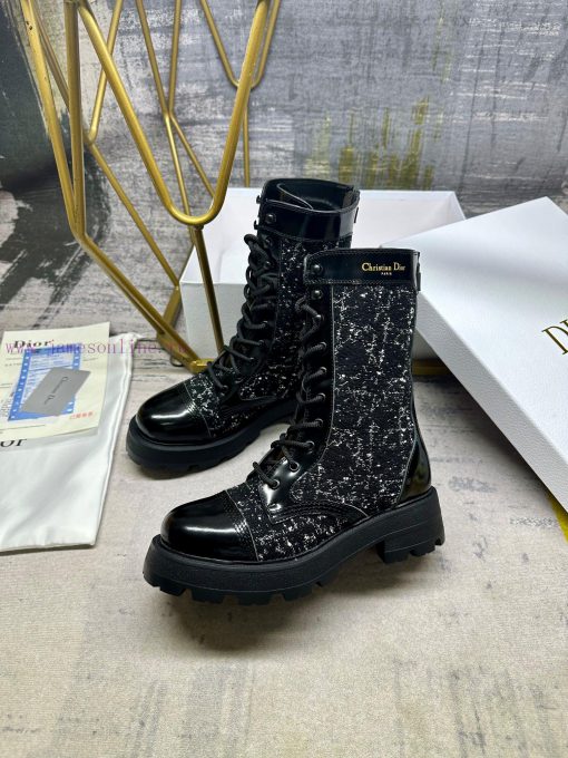 D-Unit and ankle boots are eye-catching, fashionable, and exquisite, blending black and whitibq0oc4j - Image 4