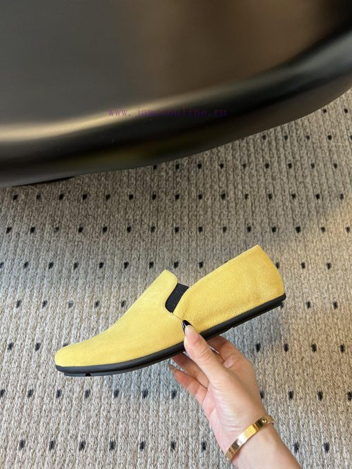 Therow 24ss early autumn new soft soled minimalist single shoeThe upper of the shoe is made 0x8sonpb - Image 7