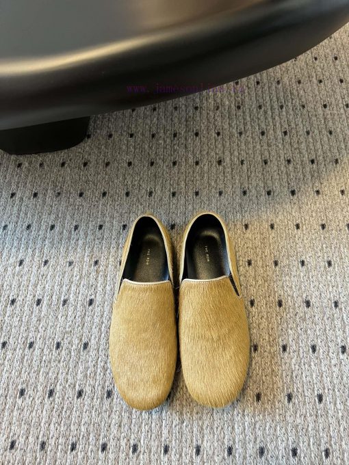 Therow 24ss early autumn new soft soled minimalist single shoeThe upper of the shoe is made 6fhxs3ib