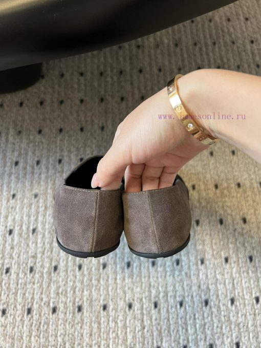 Therow 24ss early autumn new soft soled minimalist single shoeThe upper of the shoe is made 7rrb0ndn - Image 9