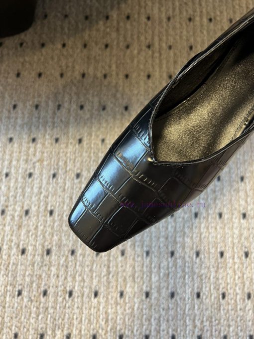 Toteme 24/Minimalist Square Head Single ShoeThe minimalist style resembling The Row has attrj8uasv21 - Image 6