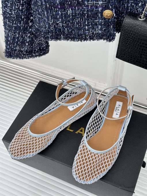 AlAIA | Classic retro mesh Mary Jane shoes from AlAIAFull of girlish style, with both modernk555v7yu - Image 3