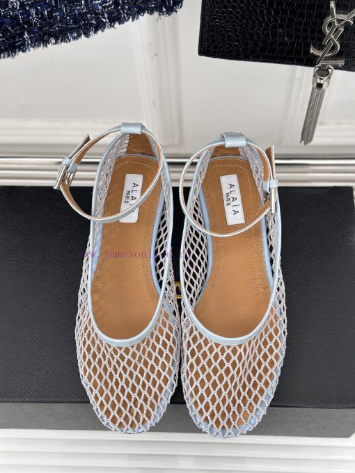 AlAIA | Classic retro mesh Mary Jane shoes from AlAIAFull of girlish style, with both modernk555v7yu - Image 5