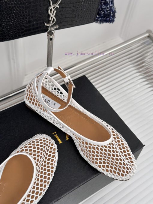 AlAIA | Classic retro mesh Mary Jane shoes from AlAIAFull of girlish style, with both modernpmxa38l7 - Image 6