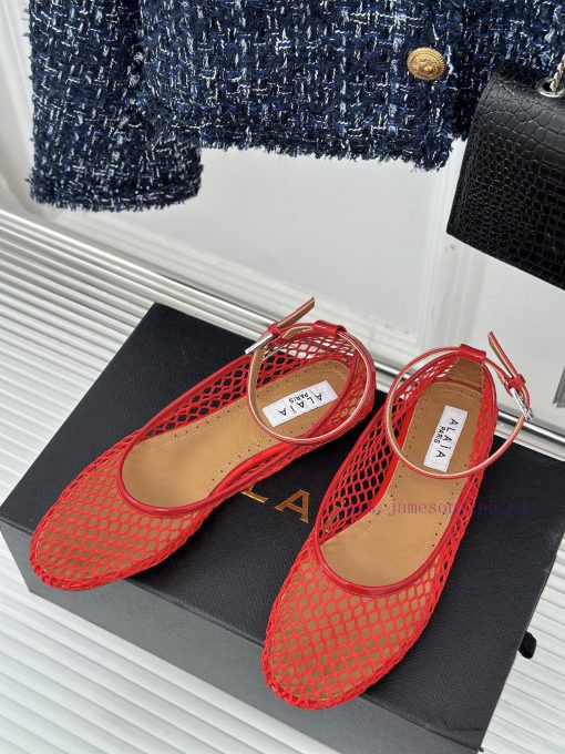 AlAIA | Classic retro mesh Mary Jane shoes from AlAIAFull of girlish style, with both modernyjtr848n - Image 3