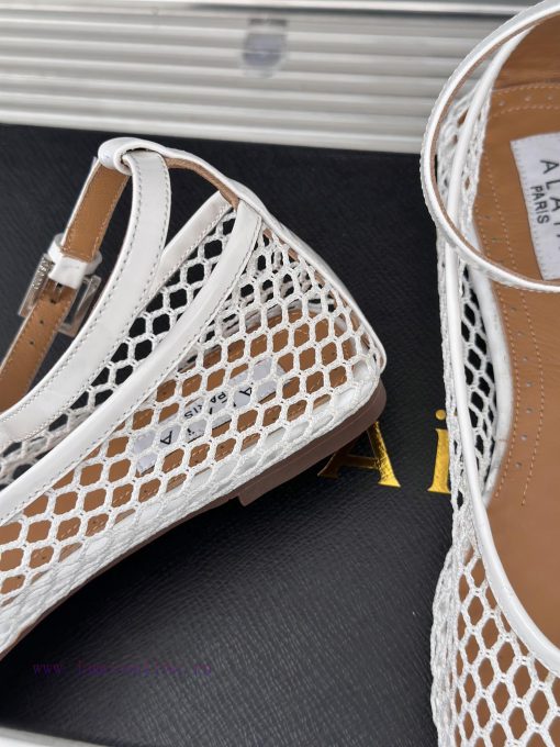 AlAIA | Classic retro mesh Mary Jane shoes from AlAIAFull of girlish style, with both modernpmxa38l7 - Image 7