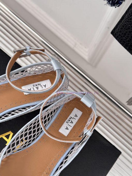 AlAIA | Classic retro mesh Mary Jane shoes from AlAIAFull of girlish style, with both modernk555v7yu - Image 9