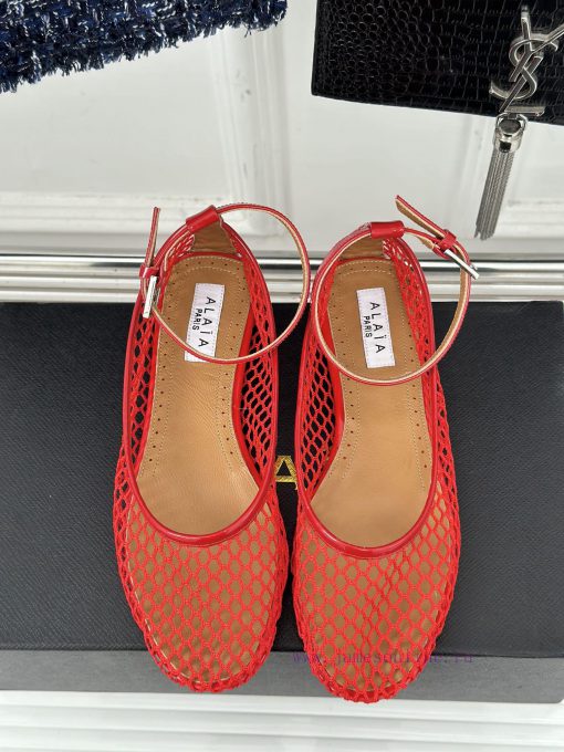 AlAIA | Classic retro mesh Mary Jane shoes from AlAIAFull of girlish style, with both modernyjtr848n - Image 5