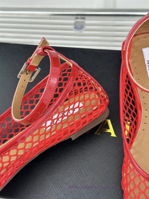 AlAIA | Classic retro mesh Mary Jane shoes from AlAIAFull of girlish style, with both modernyjtr848n - Image 7