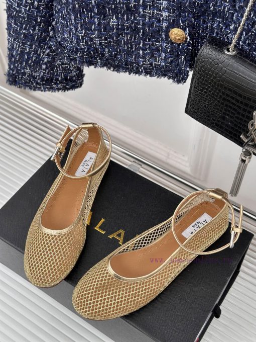 AlAIA | Classic retro mesh Mary Jane shoes from AlAIAFull of girlish style, with both modern2wknpskv - Image 3