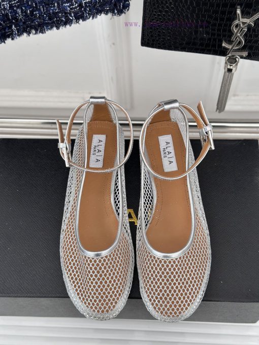 AlAIA | Classic retro mesh Mary Jane shoes from AlAIAFull of girlish style, with both modern1kfn6w0a - Image 5