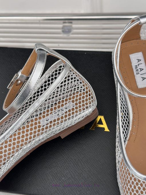 AlAIA | Classic retro mesh Mary Jane shoes from AlAIAFull of girlish style, with both modern1kfn6w0a - Image 7