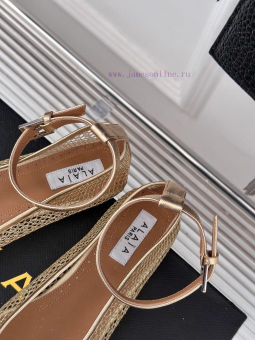 AlAIA | Classic retro mesh Mary Jane shoes from AlAIAFull of girlish style, with both modern2wknpskv - Image 9