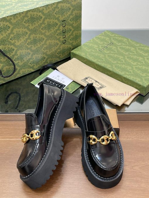 2024 early autumn new thick sole single shoe GUcc 𝐢 boat anchor buckle loafers ️️️ Top levellqgg9f3w - Image 7