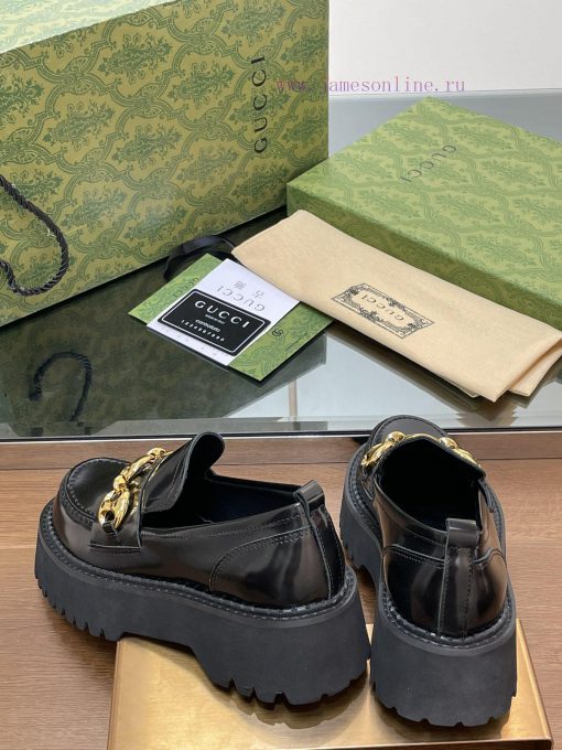2024 early autumn new thick sole single shoe GUcc 𝐢 boat anchor buckle loafers ️️️ Top levellqgg9f3w - Image 9
