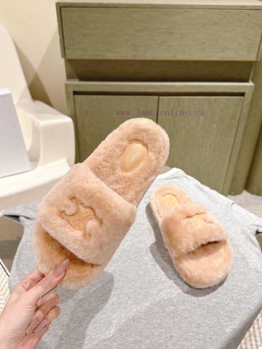celi*e | ²⁰²4 𝐬𝐬  🤍🤎 Celine's new popular autumn and winter fur mop, with a one-to-one replzpqqfuf8 - Image 3