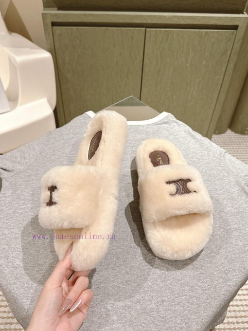 celi*e | ²⁰²4 𝐬𝐬  🤍🤎 Celine's new popular autumn and winter fur mop, with a one-to-one repl7yfhy0mn - Image 4