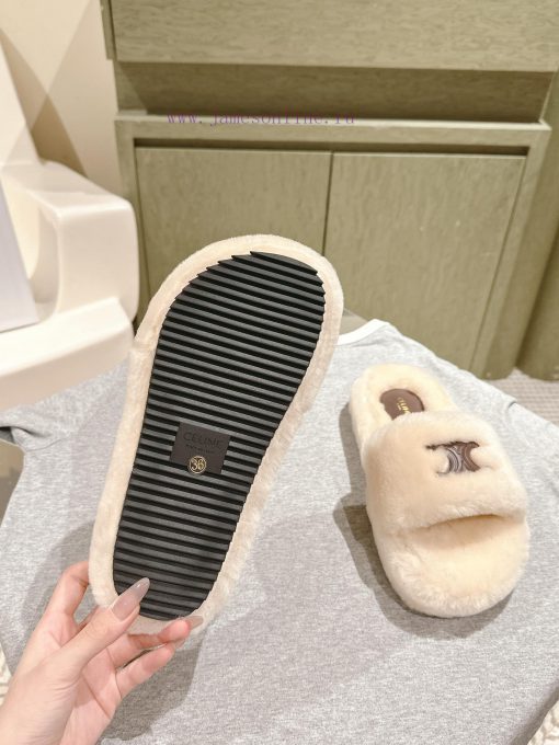celi*e | ²⁰²4 𝐬𝐬  🤍🤎 Celine's new popular autumn and winter fur mop, with a one-to-one repl7yfhy0mn - Image 7