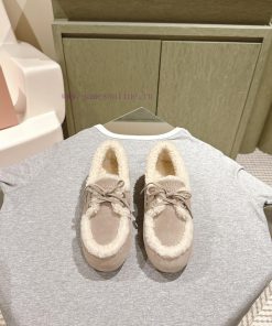 | ²⁰²4 𝐬𝐬  🤍🤎MIUMIU new American retro style wool integrated bean shoes~a must-have~casual u2dp0mei