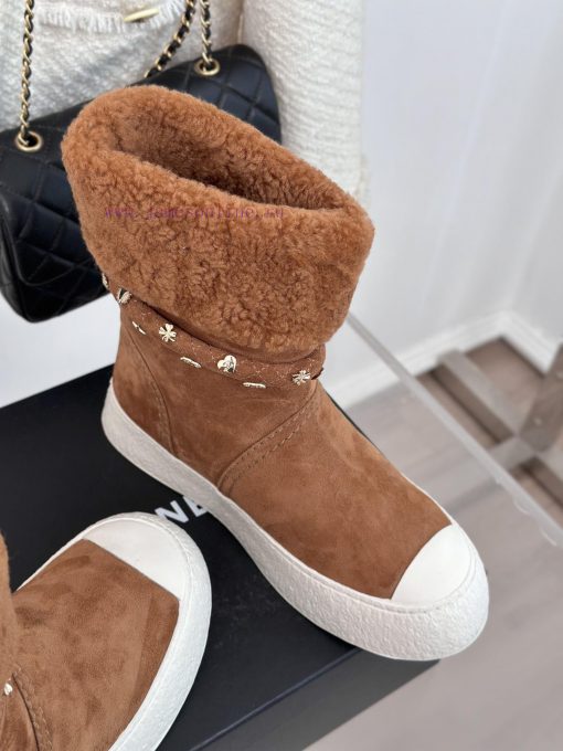 Chanel | Chanel Classic Autumn/Winter Double CThick soled snow bootsA pair of snow boots thaavr4yerg - Image 6