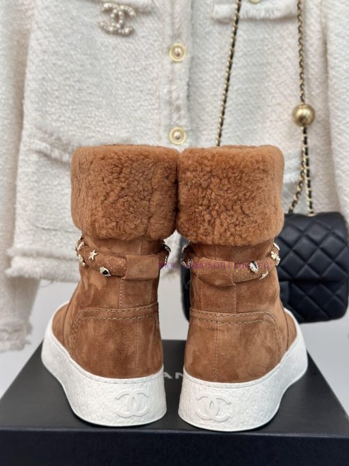 Chanel | Chanel Classic Autumn/Winter Double CThick soled snow bootsA pair of snow boots thaavr4yerg - Image 9