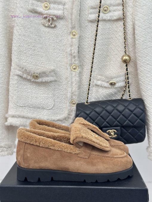 Chanel | Chanel Classic backpack buckle flip coverThick soled hairy shoes Le Fu shoesI can'toamnfas1