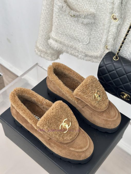 Chanel | Chanel Classic backpack buckle flip coverThick soled hairy shoes Le Fu shoesI can'toamnfas1 - Image 4