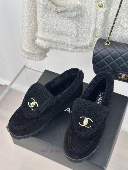 Chanel | Chanel Classic backpack buckle flip coverThick soled hairy shoes Le Fu shoesI can'tq0v84j3h - Image 3