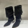 ISABEL MARANT Autumn/Winter Retro Pointed Heterosexual Heel Boots Short BootsWestern style b442j4x7x