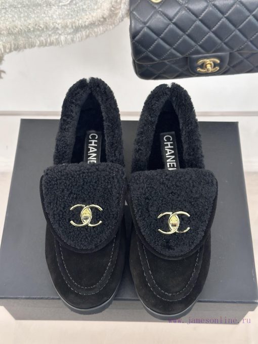Chanel | Chanel Classic backpack buckle flip coverThick soled hairy shoes Le Fu shoesI can'tq0v84j3h - Image 5