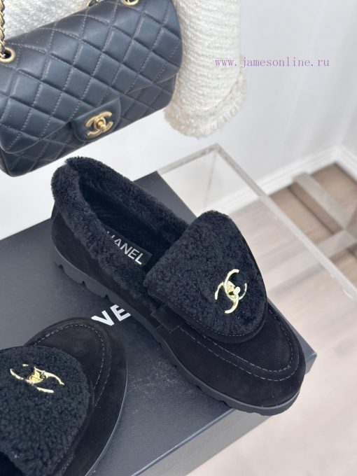 Chanel | Chanel Classic backpack buckle flip coverThick soled hairy shoes Le Fu shoesI can'tq0v84j3h - Image 6