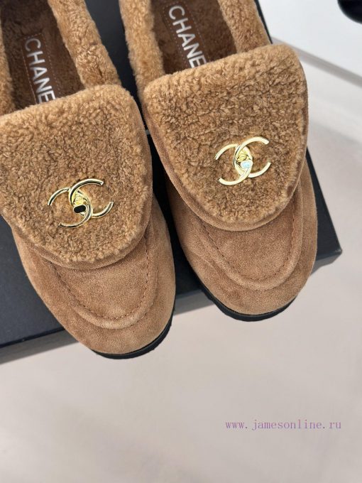 Chanel | Chanel Classic backpack buckle flip coverThick soled hairy shoes Le Fu shoesI can'toamnfas1 - Image 8