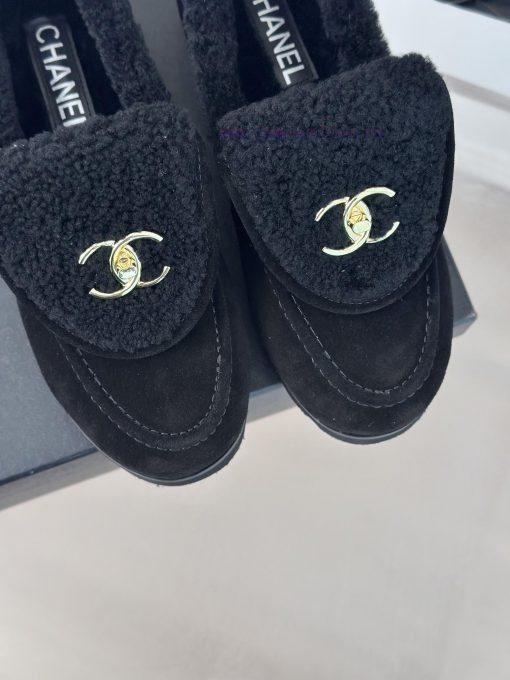 Chanel | Chanel Classic backpack buckle flip coverThick soled hairy shoes Le Fu shoesI can'tq0v84j3h - Image 8