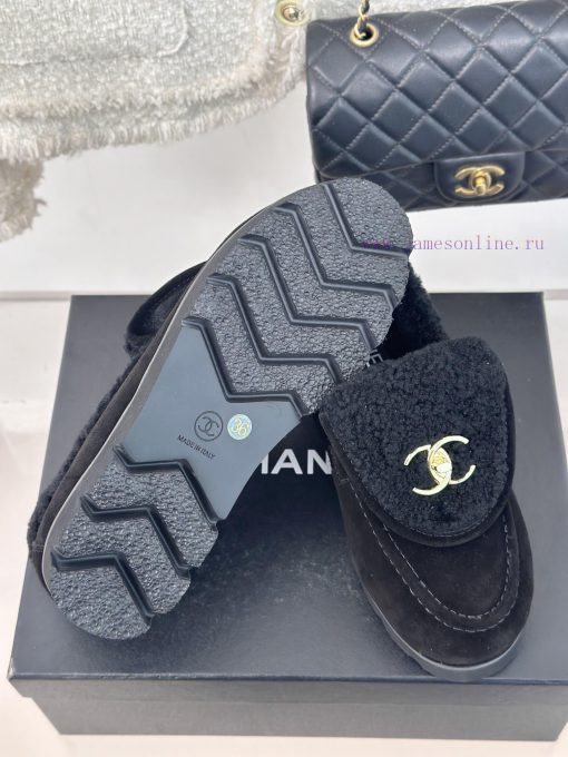 Chanel | Chanel Classic backpack buckle flip coverThick soled hairy shoes Le Fu shoesI can'tq0v84j3h - Image 10
