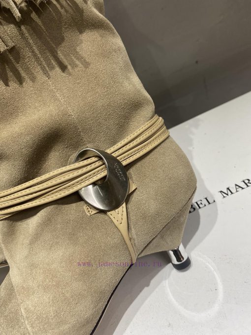ISABEL MARANT Autumn/Winter Retro Pointed Heterosexual Heel Boots Short BootsWestern style budcrafz8 - Image 8