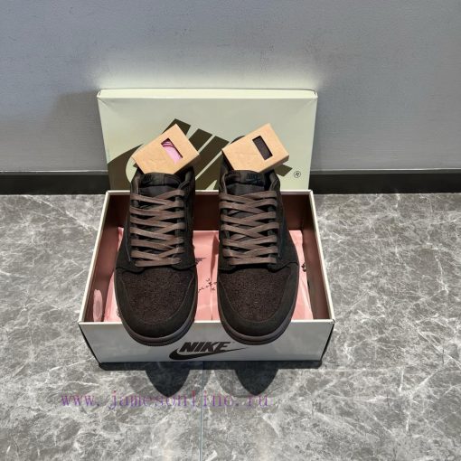 Top of the line Travis Scott x Jordan Air Jordan 1 Low OG "Velvet Brown" Velvet Mocha Hook 9jdr9isqk - Image 5