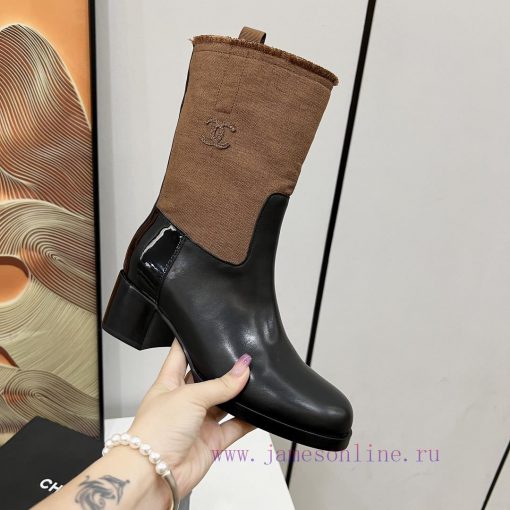 Chanel, Chanel 2024b autumn and winter boots, a must-have item for this season's autumn and bi1wdmb0 - Image 2