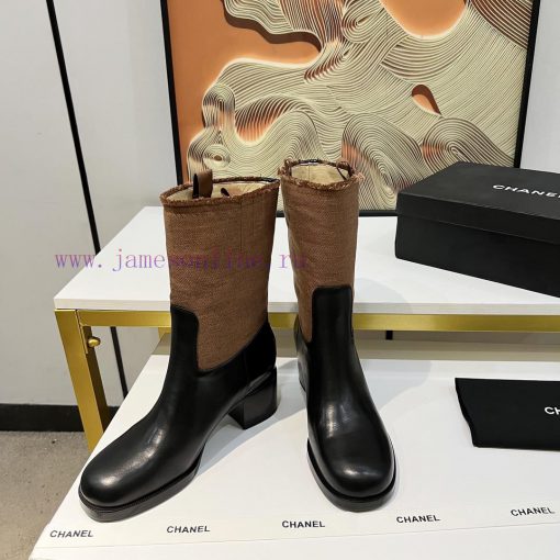 Chanel, Chanel 2024b autumn and winter boots, a must-have item for this season's autumn and bi1wdmb0 - Image 4