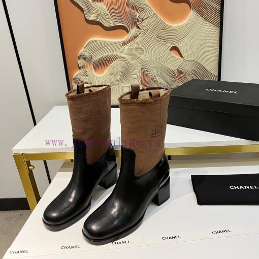 Chanel, Chanel 2024b autumn and winter boots, a must-have item for this season's autumn and bi1wdmb0 - Image 6